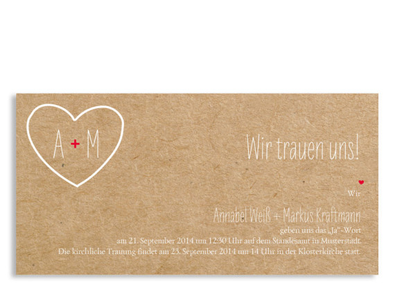 Einladung zur Hochzeit Luzern (Postkarte)
